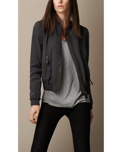 burberry women's leather jacket|Burberry lightweight jacket women.